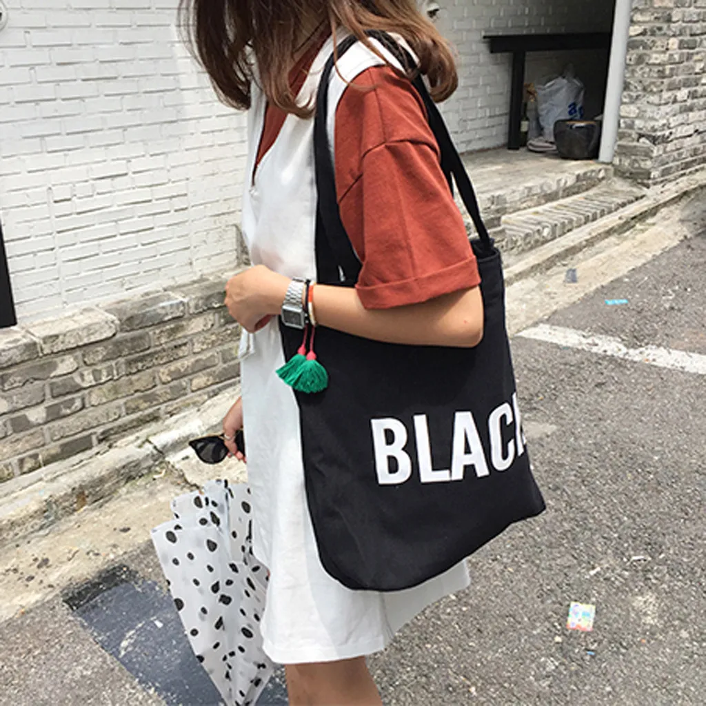 Женская Холщовая Сумка для покупок с принтом Повседневная пляжная Экологически