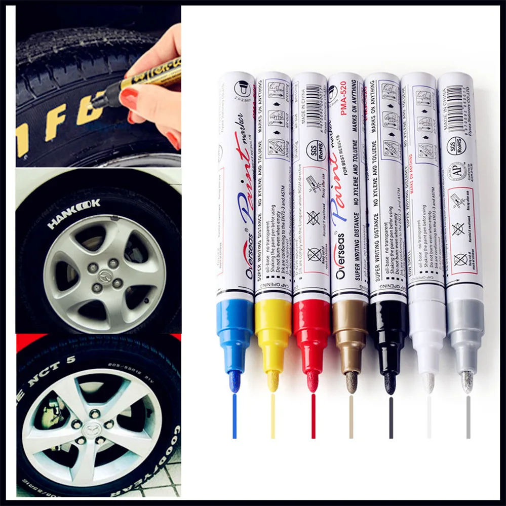 Маркеры для рисования покрышек и протекторов автомобиля водонепроницаемые