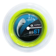 알파 배드민턴 스트링 네트, 200m 릴, 0.61mm, 고탄성 얇은 스트링 배드민턴 라켓 스트링, 26-30 파운드 강도 라인 BS61