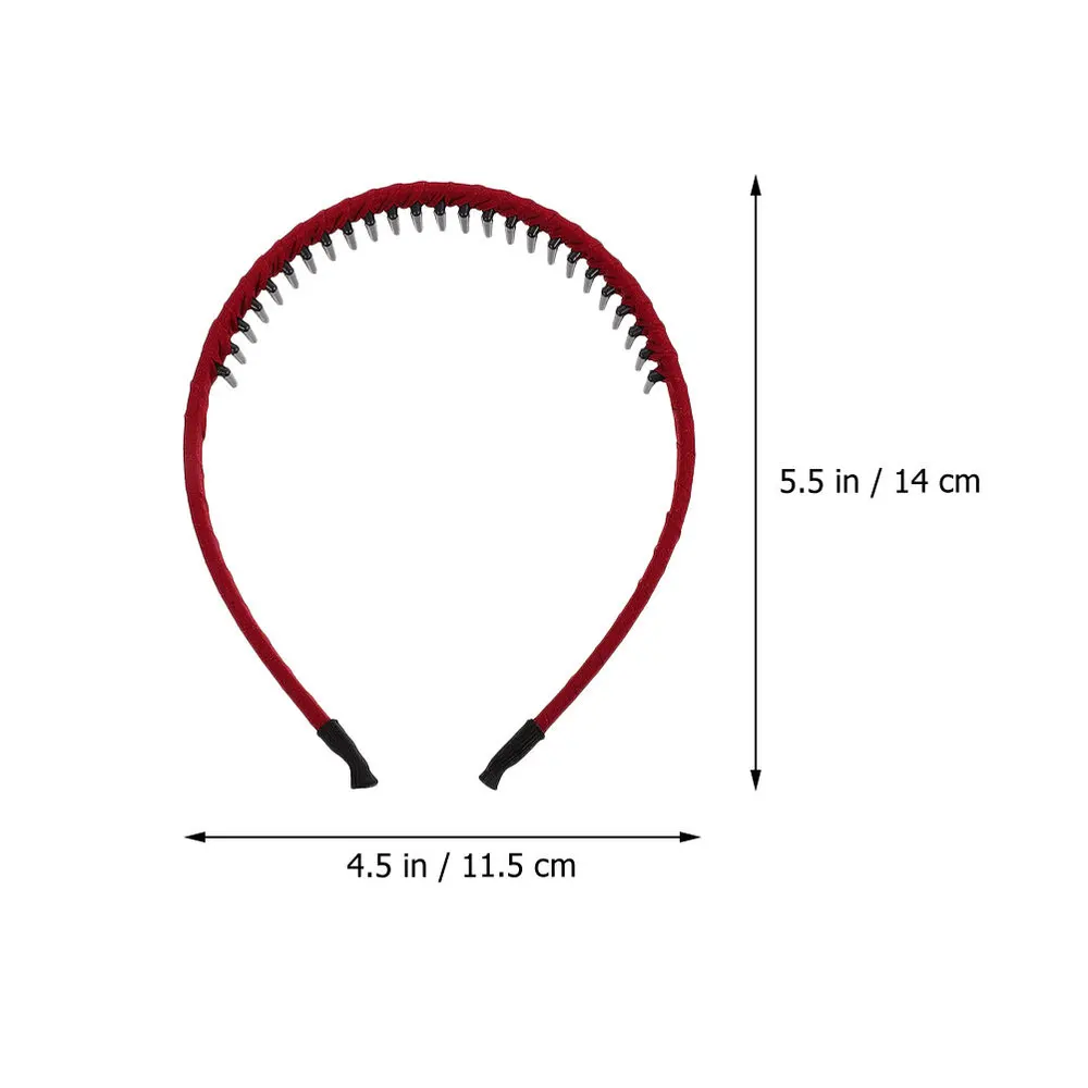 

12Pcs Teeth Hairband Hairband Non-slip Hair Accessories Mixed Pattern