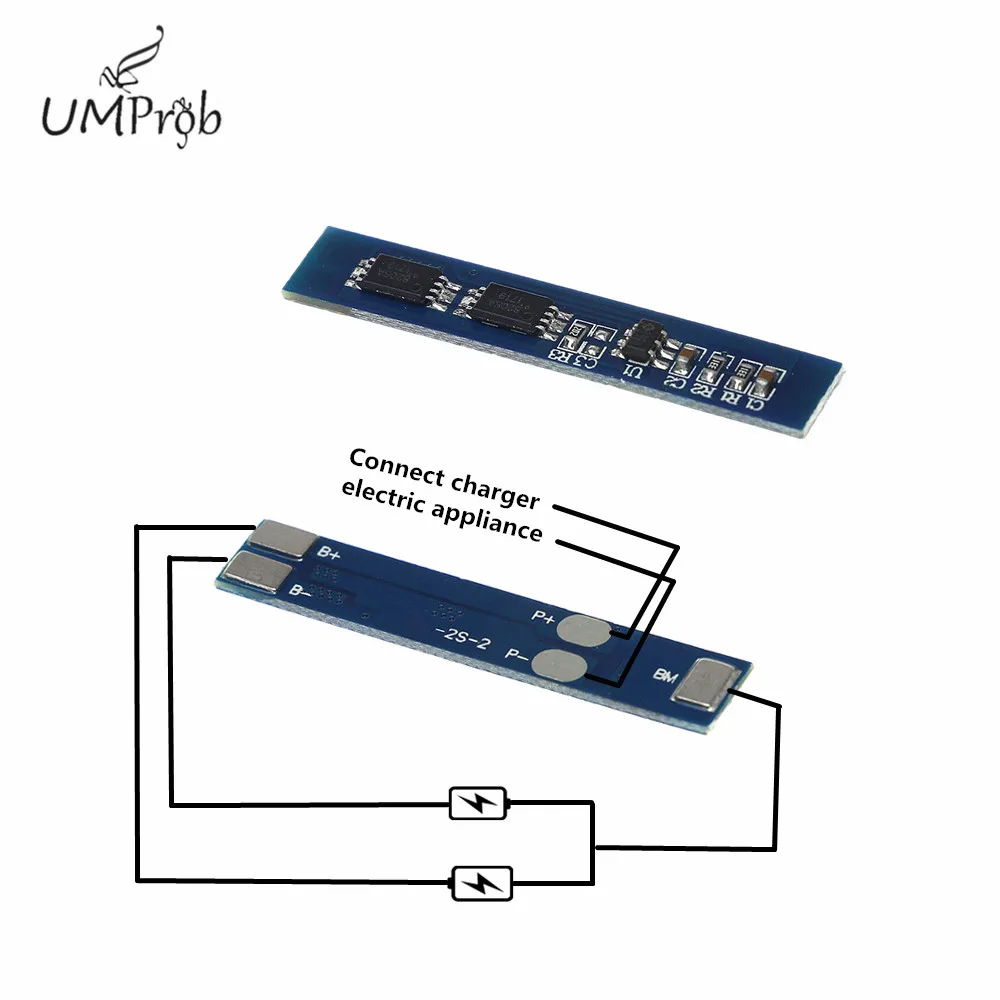 2S 3A Li-ion 7.4v 8.4V 18650  Lithium Battery  Charger Protection Board bms pcm for li-ion lipo battery cell pack