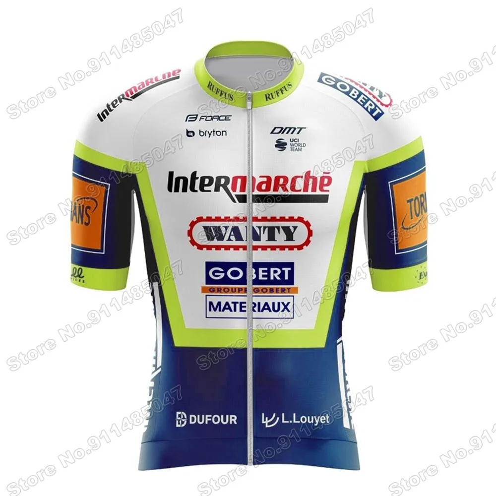 

2021 Team WANTY French champion Cycling Jersey Short Sleeve Summer Cycling Clothing Shirt Bicycle Tops MTB Wear Uniform Maillot