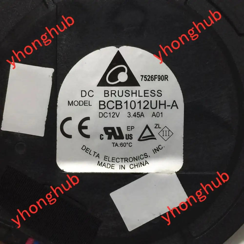 4-проводной вентилятор охлаждения сервера Delta Electronics BCB1012UH-A A01 12 В постоянного тока