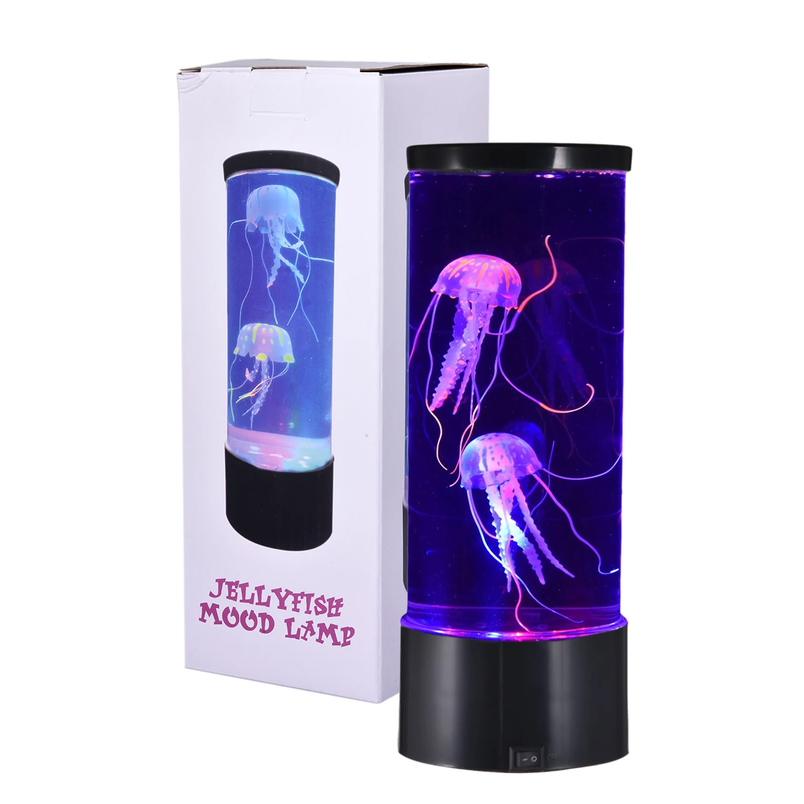 LED Jellyfish Lava Lamp Colorful Bedroom Night Light Simulation Jellyfish Aquarium Tank Light For Home Office Indoor Decor images - 6