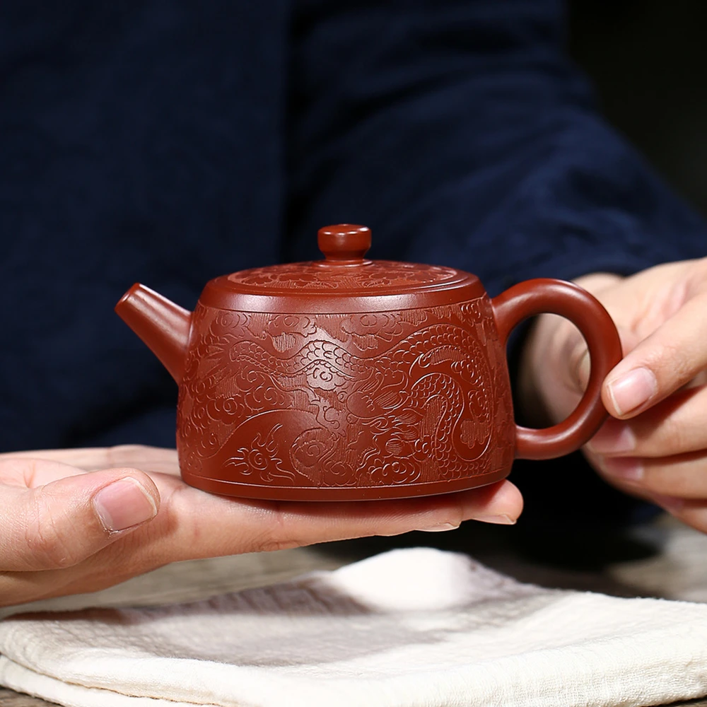 Yixing чайник dahongpao Дракон и Феникс с подарочной коробкой|Заварники| |