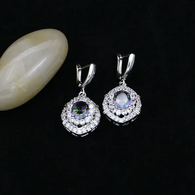 Мистик Радуга Кубический Цирконий ювелирные наборы