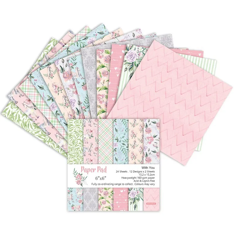 

24Pcs/Lot Rose Retro Material Papers DIY Scrapbooking Album Diary Gift Decorative Paper Scrapbooking Paper