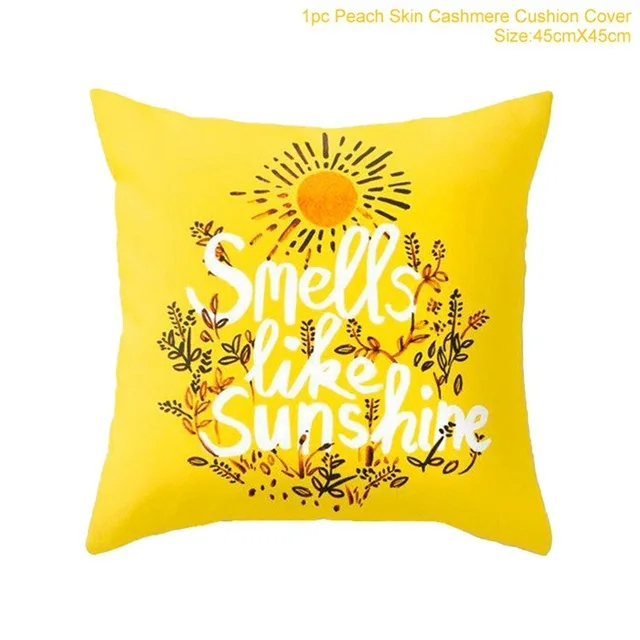 12 45x45cm Yellow Striped Pillowcase Geometric Throw Cushion Pillow Cover Printing Cushion Pillow Case Bedroom Office - Цвет: 12
