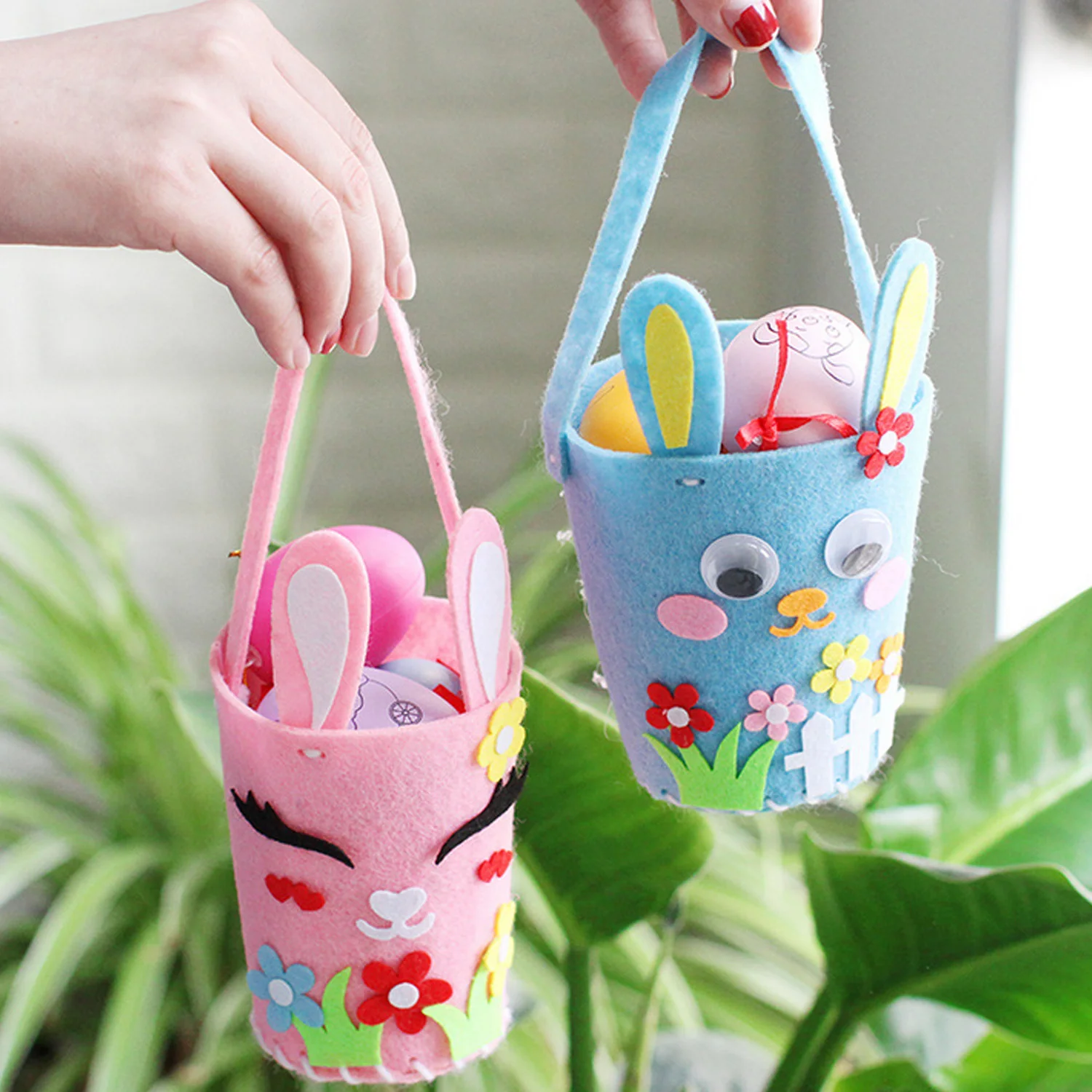 Сделай сам счастливый дневной кролик сумка для конфет поздравительная открытка