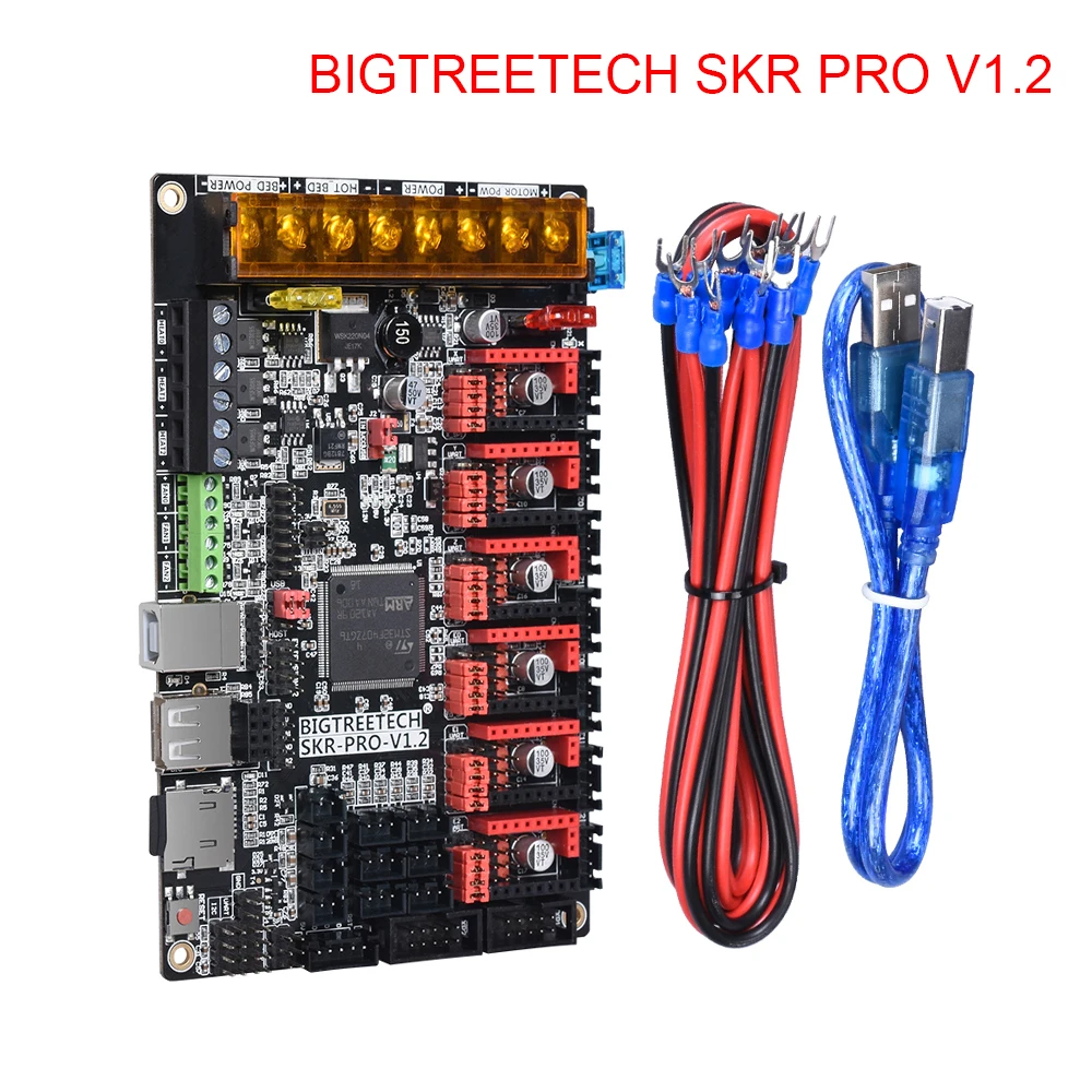 

BIGTREETECH SKR Pro V1.2 32 Bit Control Board WIFI Module With TMC2208 A4988 TMC2130 Driver 3D Printer Parts Vs Ramps SKR V1.4