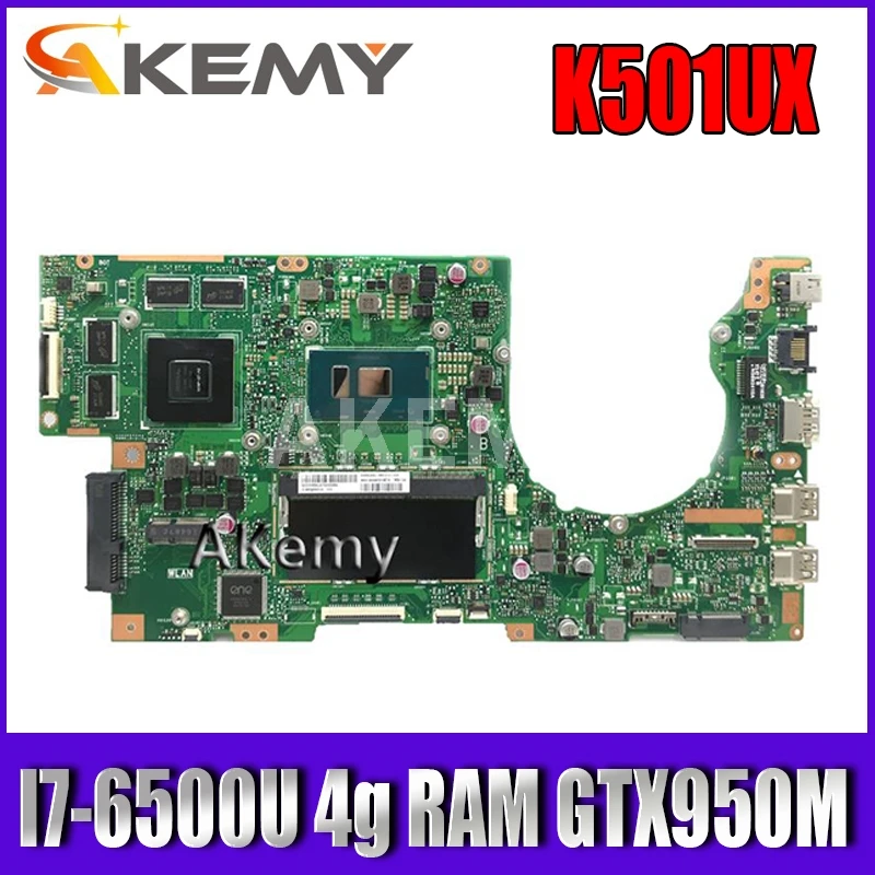 

Материнская плата для ноутбука Akemy для For Asus K501UX K501UB K501UXM K501UW K501UQ K501U материнская плата Teste OK GTX950M I7-6500U