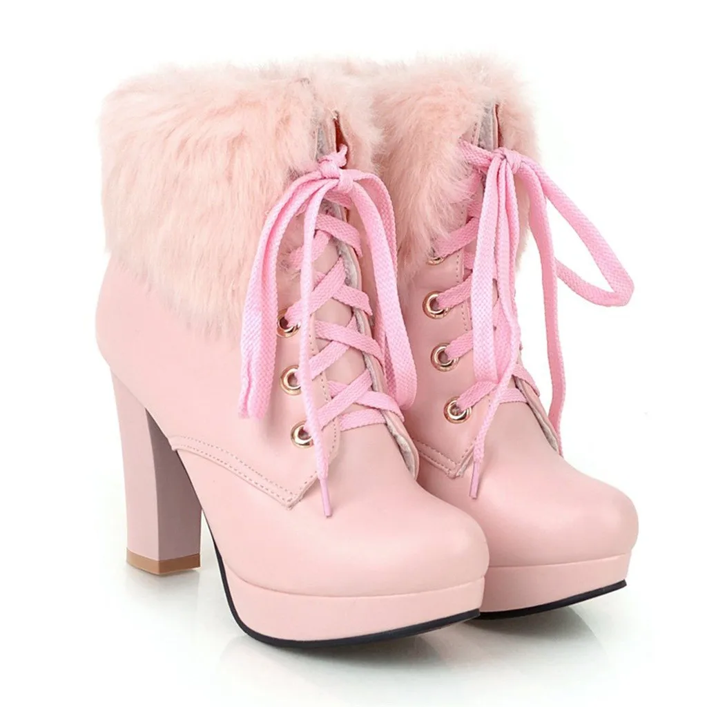 SAGACE очаровательные сексуальные сапоги на платформе высоком каблуке зимние