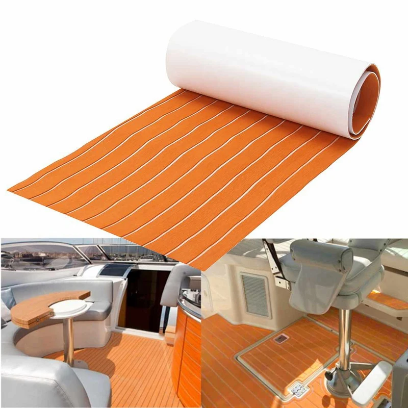 1 Roll 600Mmx2000x6Mm Self Adhesive Eva Boat Yacht Marine Flooring Faux Imitation Teak Decking Sheet Pad | Автомобили и мотоциклы