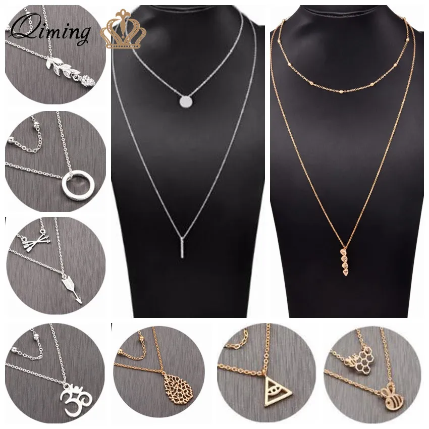 Женское винтажное ожерелье в стиле бохо Длинное колье чокер с бусинами