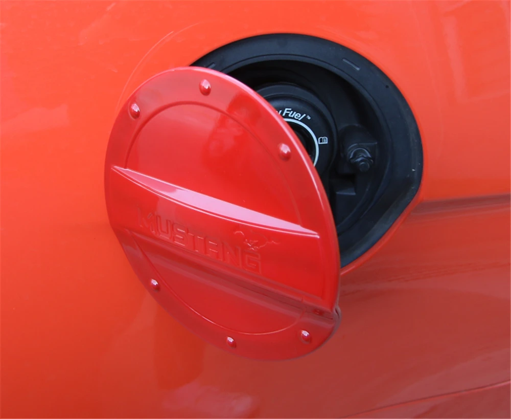 

ABS Car Exterior Decoration Fuel Tank Cover for Ford Mustang 2015+ Stylish Decals Car Stickers Brand New Colorful Decorative