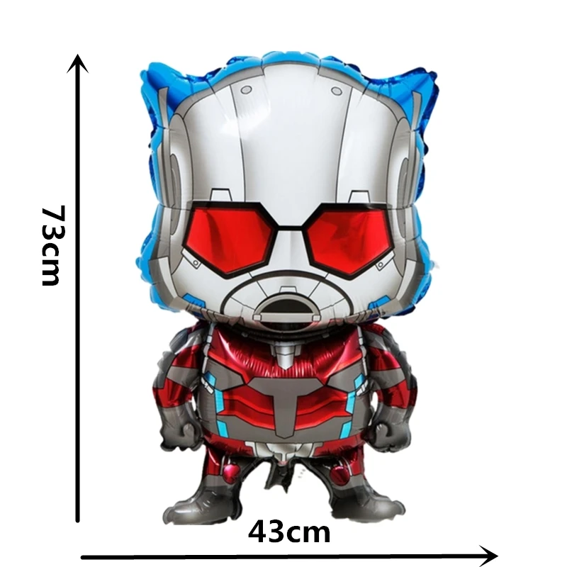 1 шт. супер герой Железный человек Человек паук алюминиевая фольга шарики для