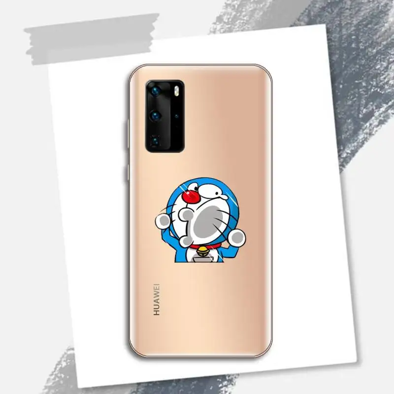 

Japanese anime Doraemon Phone Case Transparent for Huawei P honor 8 10i 20 30 40 smart 2019
