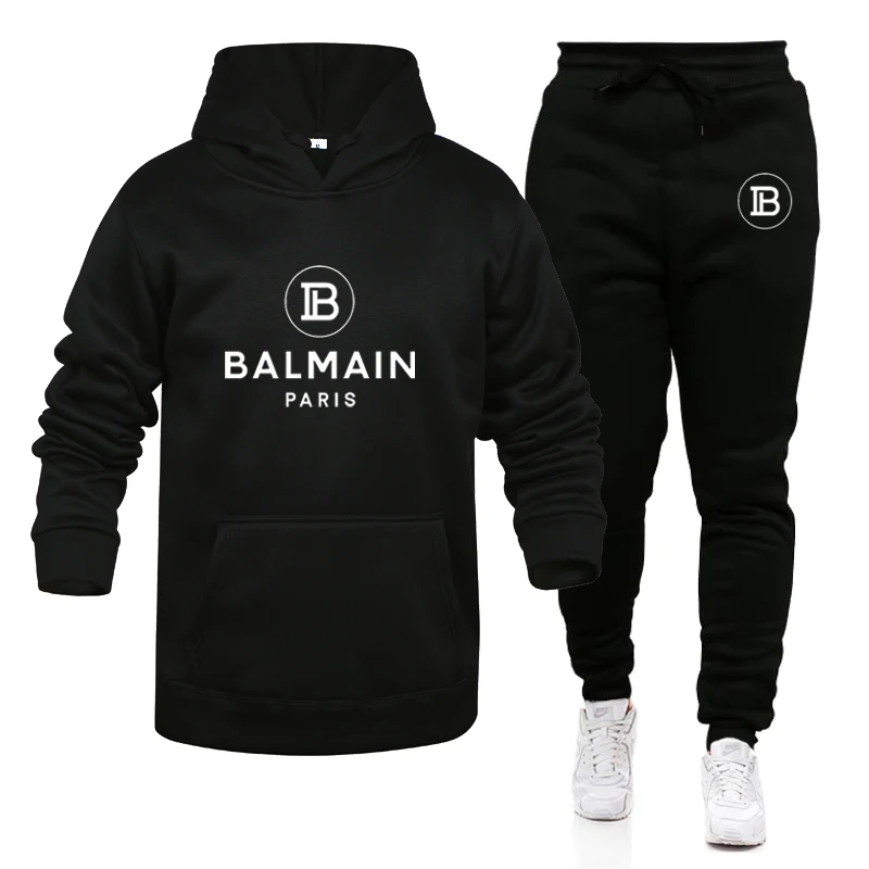 

New Autumn Men Sets 2-Piece Hoodies+Pants Sport Suits Casual Men/Women Sweatshirts Tracksuit Brand Sportswear2021