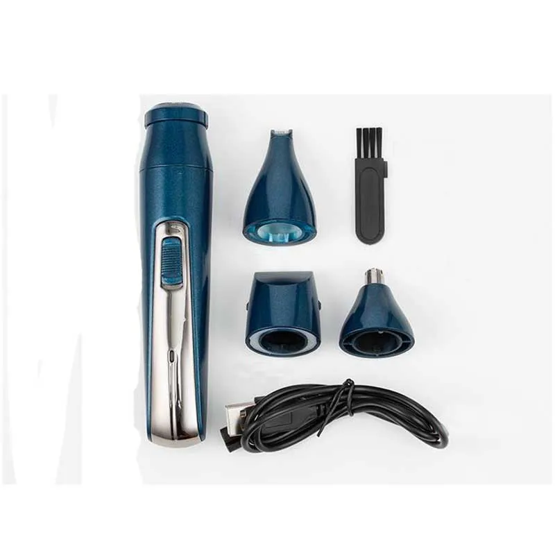 

4 in 1 rechargeable razor nose hair trimmer beard trimmer sideburn trimmer hair clipper hair carving