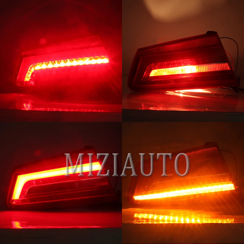 MIZIAUTO хвост светильник для Audi A6 C7 2012 2013 2014 2015 2016 сигнальные лампы красный