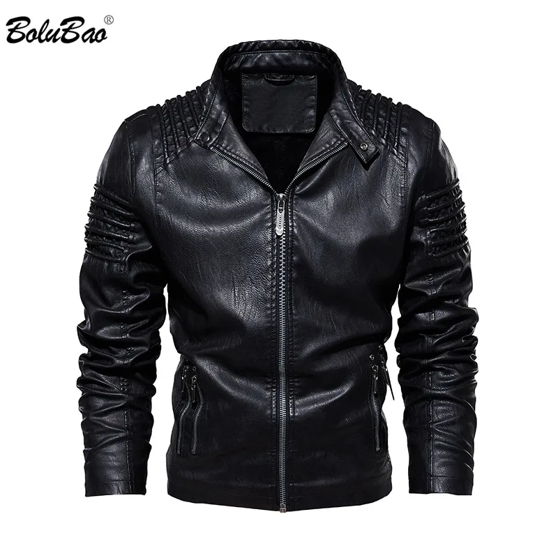 BOLUBAO Мужская Новая зимняя кожаная замшевая куртка повседневная ветрозащитная