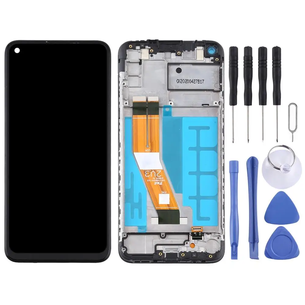 Для A11 ЖК-экран дигитайзер полная сборка с рамкой для Samsung Galaxy дисплей сенсорный