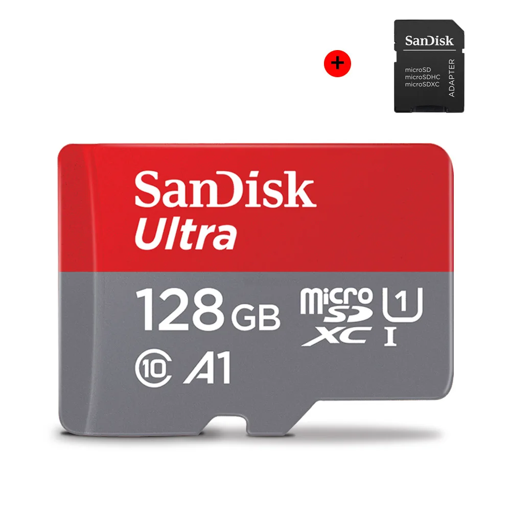 Карта памяти SanDisk Ultra Micro SD 100% оригинал 128 ГБ 32 64 256 400 гб TF-карта 16 Гб класс 10 Max 98
