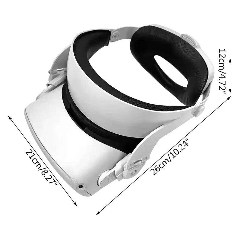 

For Oculus Quest 2 Upgrade Pressure-relieving Head Strap Increase Supporting Improve Comfort VR Accessories