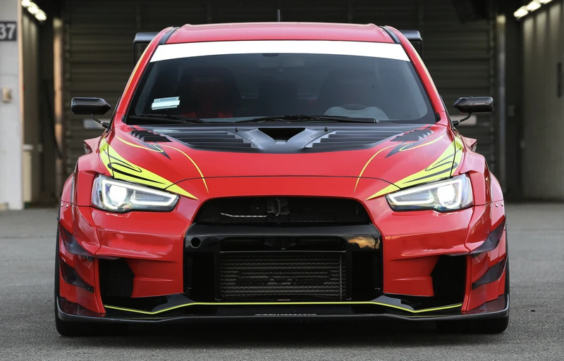 Для Mitsubishi EVO 10 VRSV2 широкий стиль стекловолокна боковые юбки с углеродным волокном