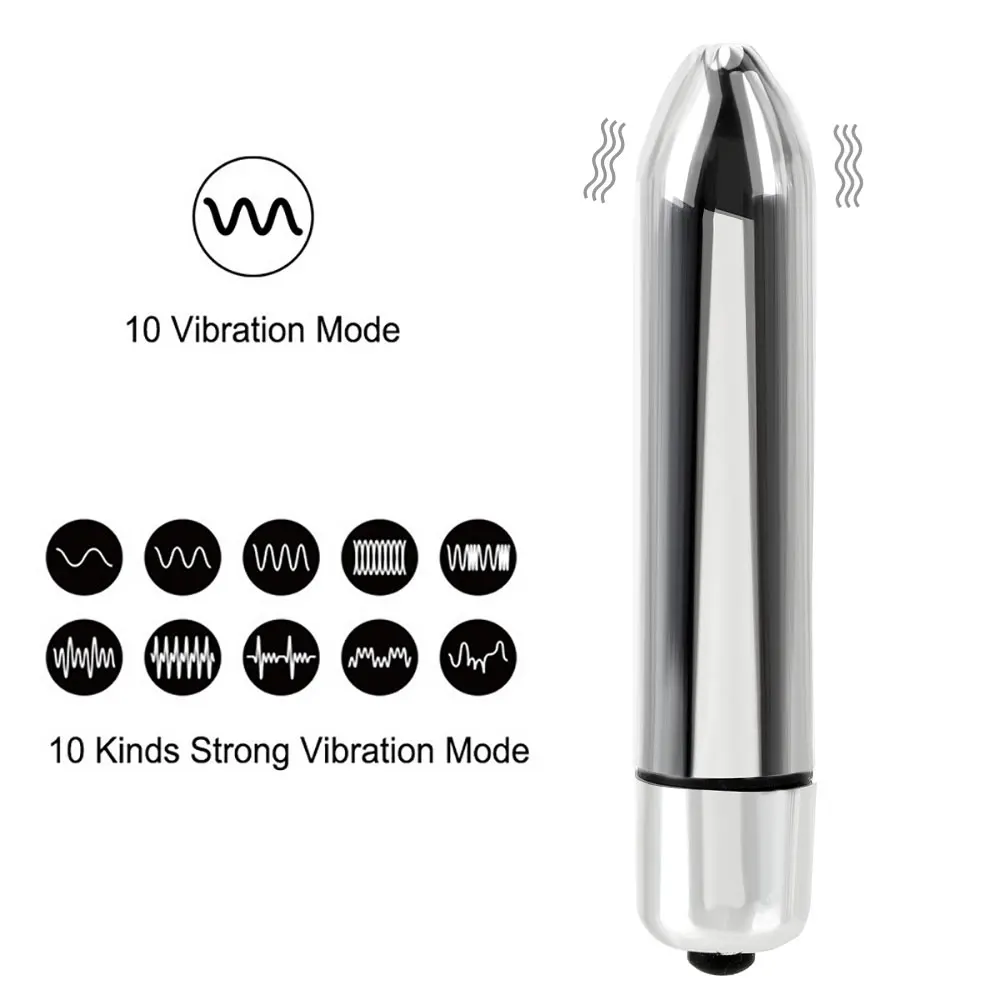 Metal Anal Plug Bullet Vibrators For Women Men Masturbation Female Male Prostate Massager Sex Toys Couples Tools Dildos Erotic | Красота и