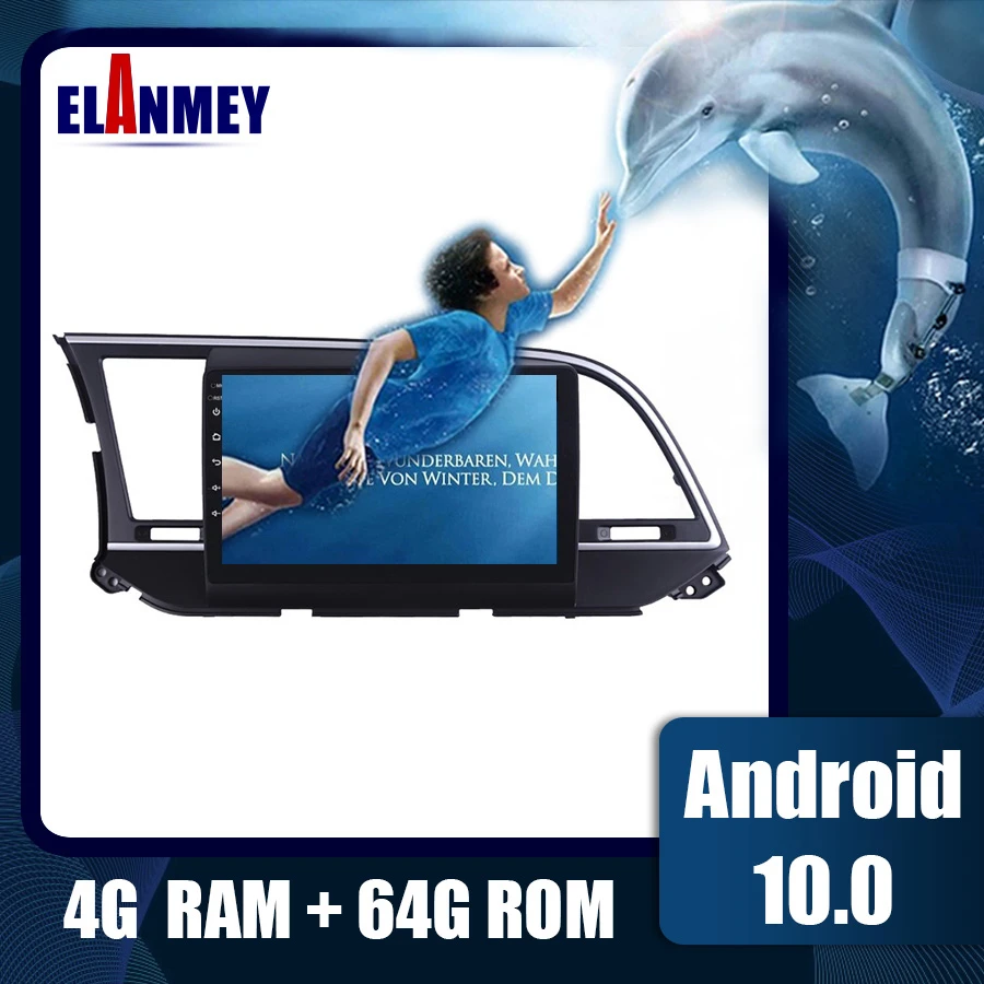 Android 10 0 2din автомобильный Радио мультимедийный плеер для Hyundai Elantra 2016 аксессуары Gps