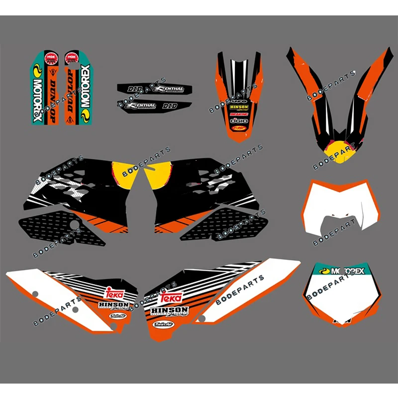 

RB R B (BULL) Motorcycle Bike Ktm All Model 125-525 Decal Sticker For KTM 125-524 All Models 2007 2008