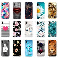 silicone patterned soft tpu case for iphone x xs xr case clear phone shell back cover for apple iphone xs max cases coque bumper