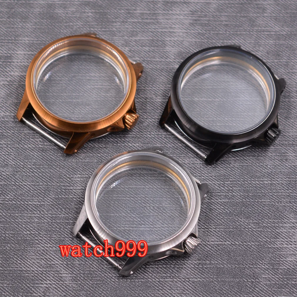 45 мм чехол для часов из нержавеющей стали corgтело подходит ETA 6497 6498 ручной