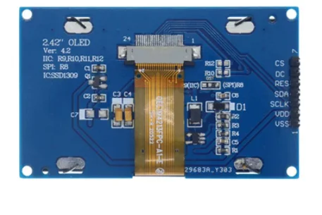 Модуль OLED-дисплея 2 42 дюйма x 6 4 модуль ЖК-HD-экрана SSD1309 7-контактный