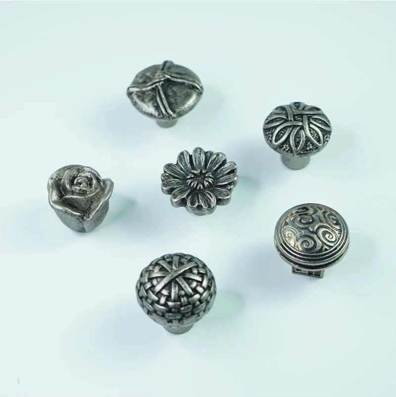 Винтажные ручки для мебели ручка кухонного шкафа Ретро черная ящика мебельная