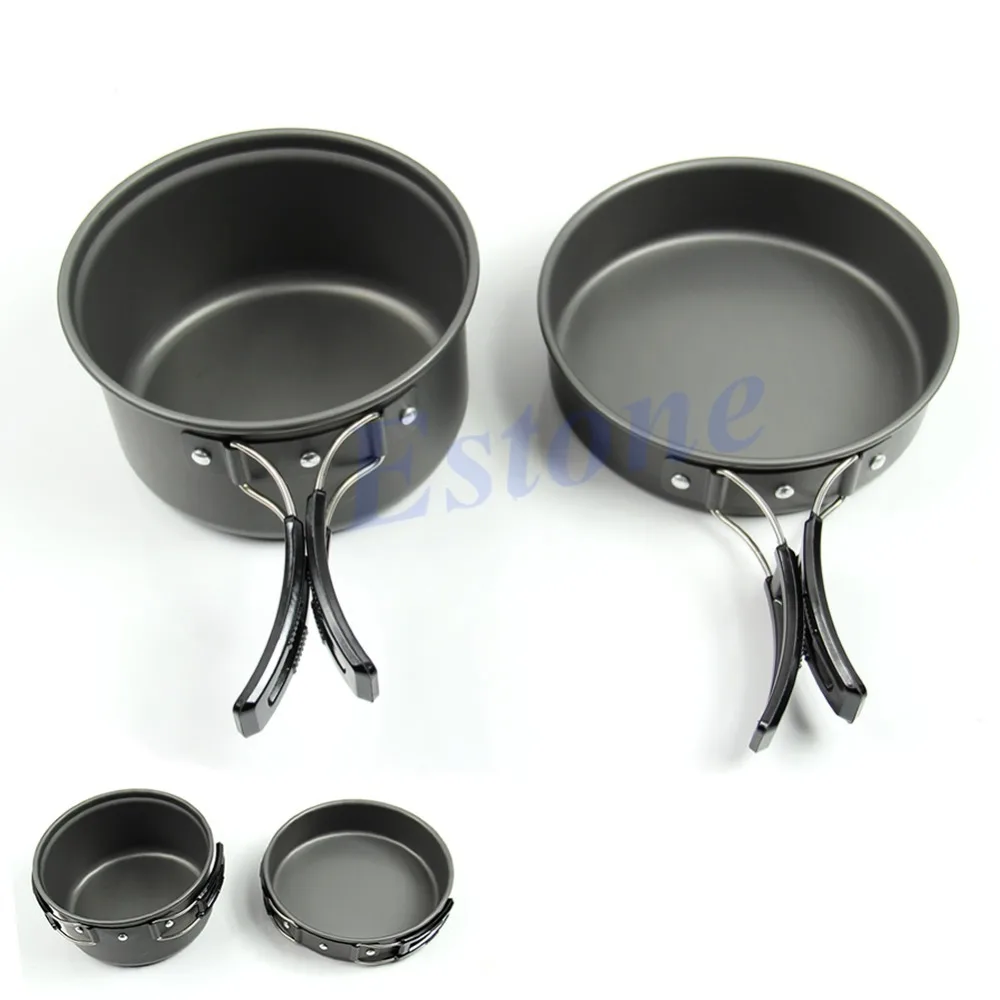 

8pcs Outdoor Camping Hiking Cookware Backpacking Cooking Picnic Bowl Pot Pan Set Dropshipping
