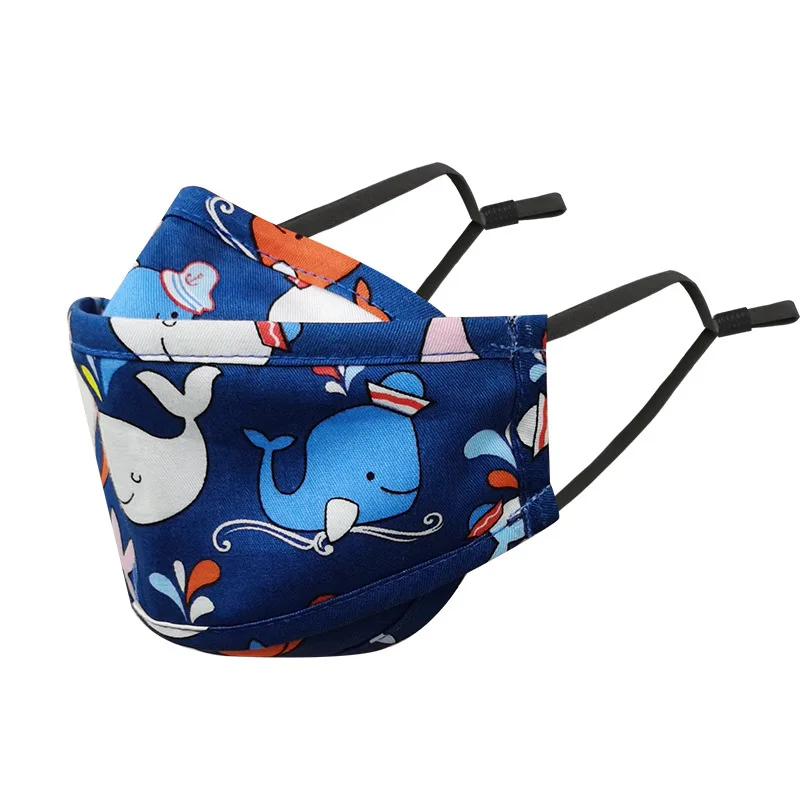 

Kids Cartoon Print Face Cover Masks Stretch Stretch Child Mouth Mask Outdoor Riding Mask Masque Cubre Bocas Halloween Cosplay