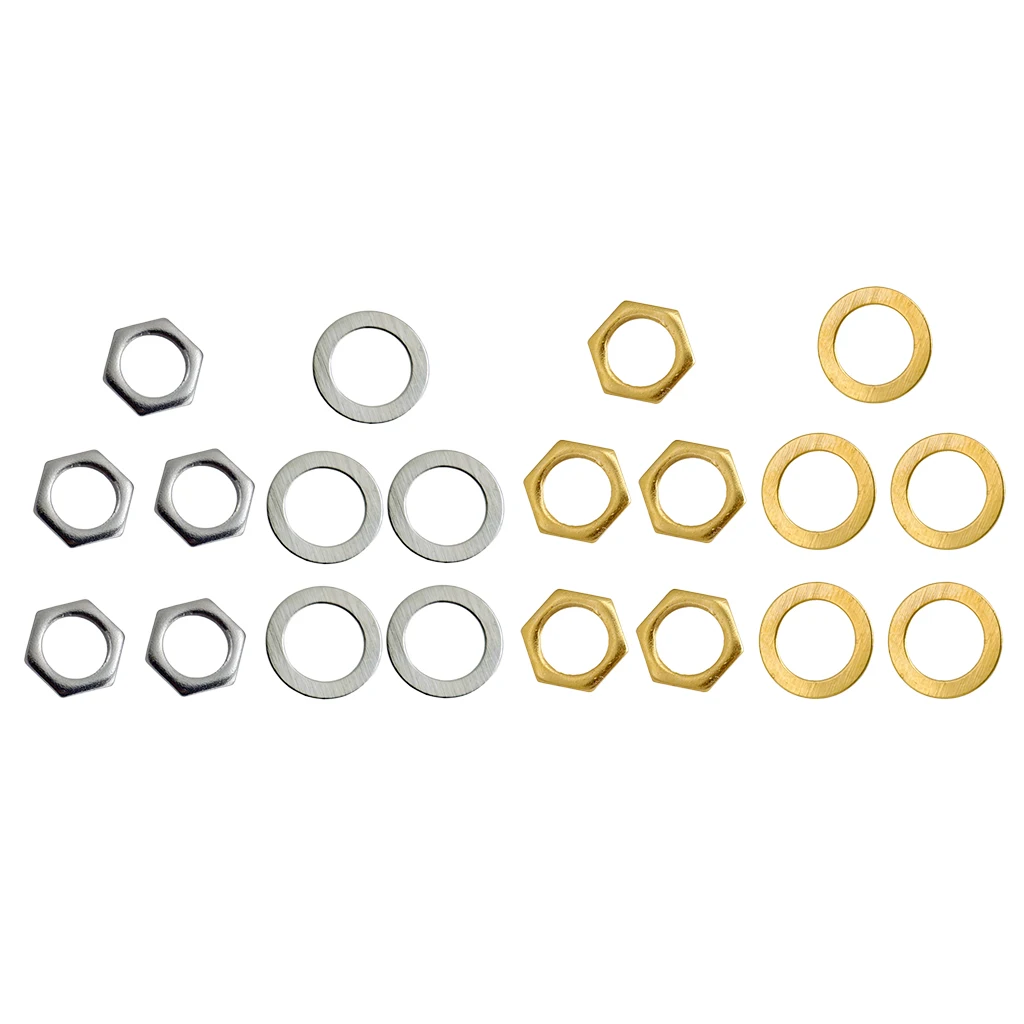 5 шт. гитары входе и выходе гайка домкрата Стопорная шайба для