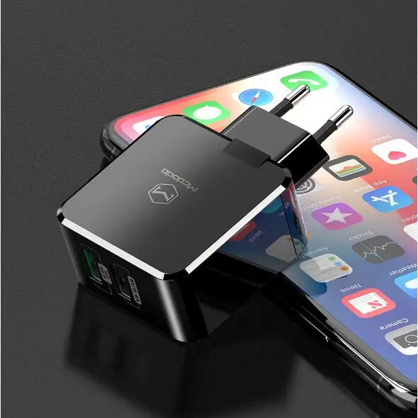 EU ЕС/Великобритания адаптер USB зарядное устройство 5A супер быстрая зарядка для HUAWEI mate 20 pro P20 Honor 10 зарядное устройство мобильного телефона для iPhone samsung S9 - Тип штекера: EU