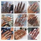 Tocona винтажные антикварные кольца, кольца для мужчин и женщин, слон, сердце, резьба, цветы, крест, геометрия, обручальные кольца, ювелирные изделия