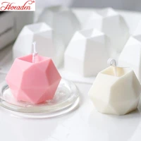 3d multilateral diamond face cube diy candle silicone molds aroma wax soap molds creative handmade aromatherapy candle molds