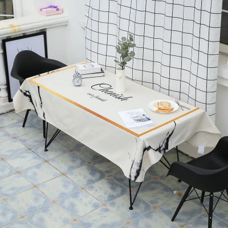 

Tablecloth Cotton and Linen Modern Minimalist Dining Table Cloth Tablecloth Rectangular Coffee Table Cloth Tablecloth