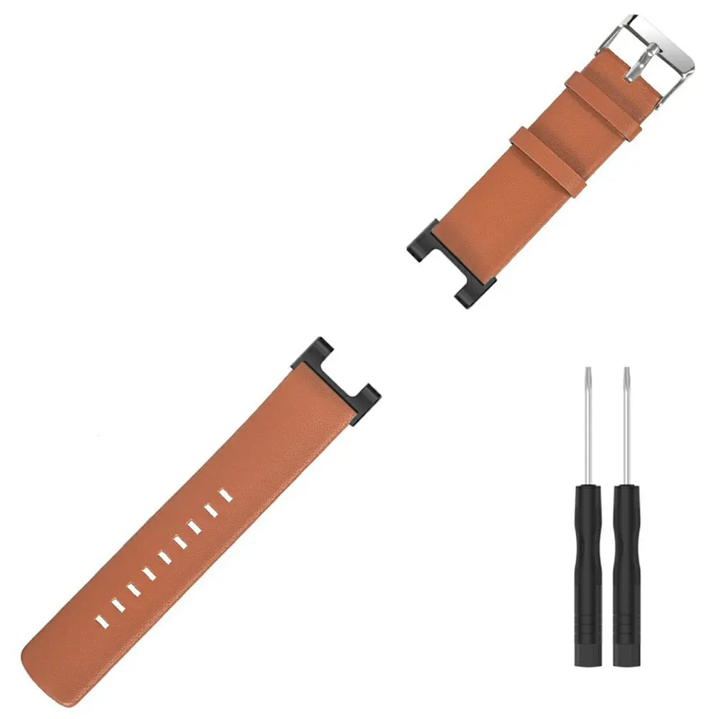 

Cowhide Genuine Leather Watch Strap For Xiaomi Huami Smart Watch Replacement Wristband For Amazfit T-Rex/ T-Rex Pro Watch Band