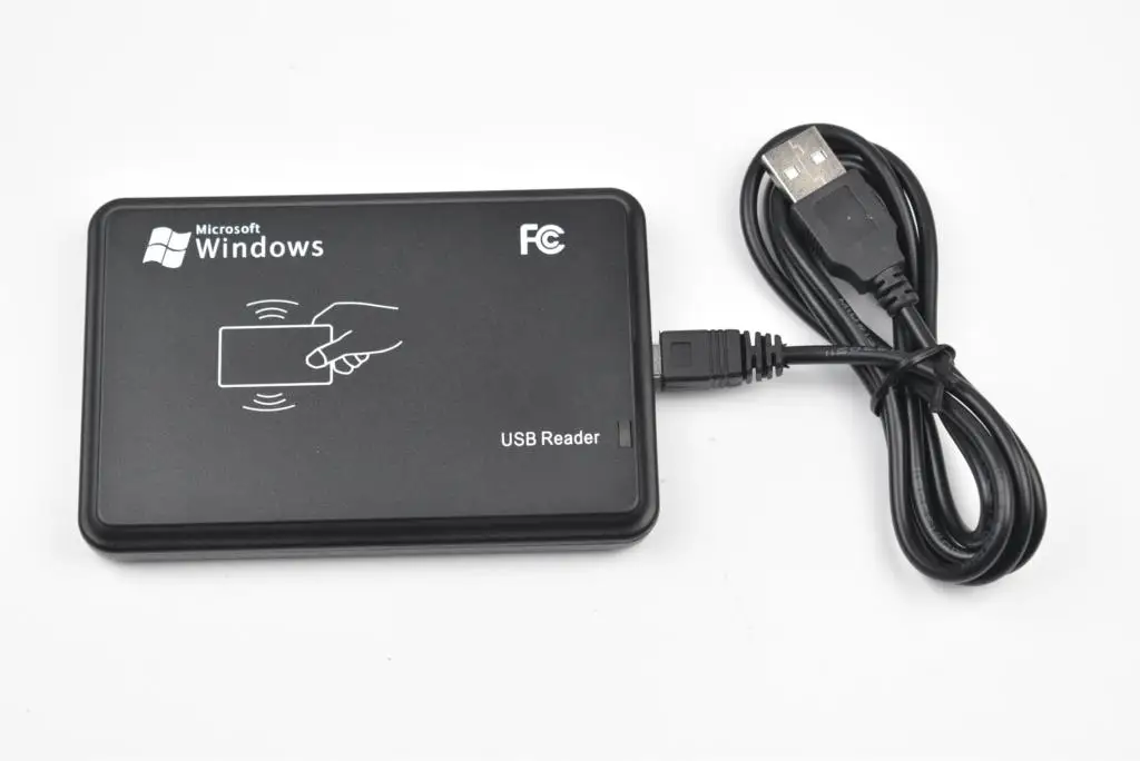 Смарт считыватель и записывающее устройство rfid USB 125 кГц + 5 бирок EM4350 T5577 компакт