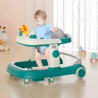 Baby Walker With Wheel Multi-Functional Anti Rollover Walking Car infant Push Trolley Adjustable Seat For Children 0-24Month