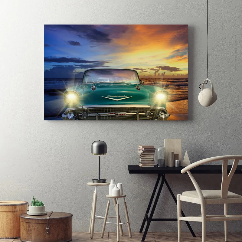Картины на холсте Шевроле старые классические винтажные настенные