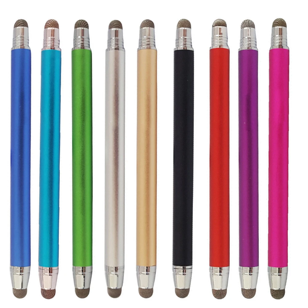 Новый стилус для сенсорного экрана 50 шт./лот IPhone Ipad металлический круглый с двумя