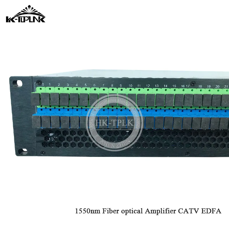 2U/80 Вт 32 порта 16/17dBm CATV EDFA 1550nm волоконно-оптический амплитfier WDM CATV EDFA SC/APC-SC/UPC разъем