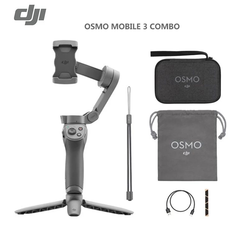 DJI Osmo Mobile 3 Combo A xis складной карданный стабилизатор для смартфонов